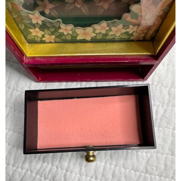 VTG Sankyo Shoji Animated Dancing Fairy Shadow Music Jewelry Trinket Box - Picture 7 of 12